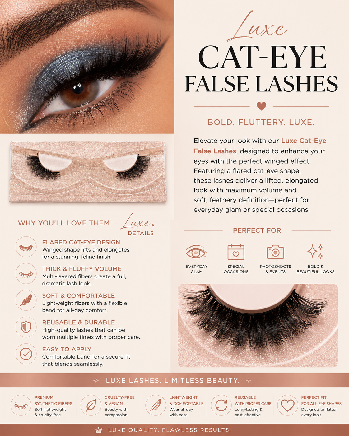 Fluffy Cat-Eye Luxe Lashes