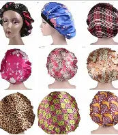 Luxury Luxe Satin Butterfly Print Sleep Bonnet